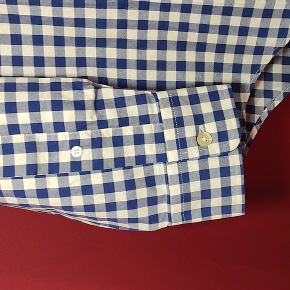 Vineyard Vines Classic Fit Murray Blue Checker Long Sleeve Button Up - Small NWT - Picture 4 of 8